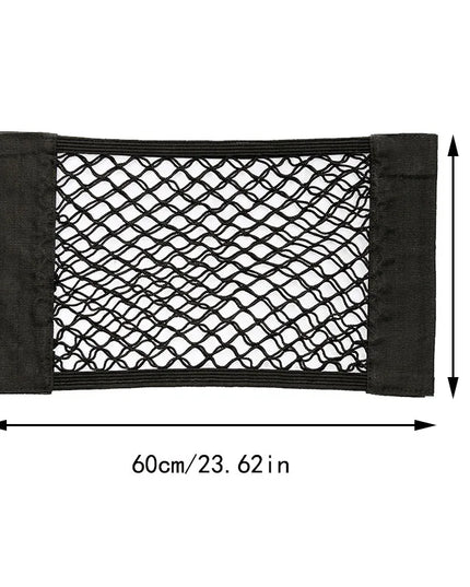 Car Back Rear Trunk Bag Organizer Mesh Net Auto Seat Back Storage Bag Pocket Universal Car Stowing Tidying Elastic String Net