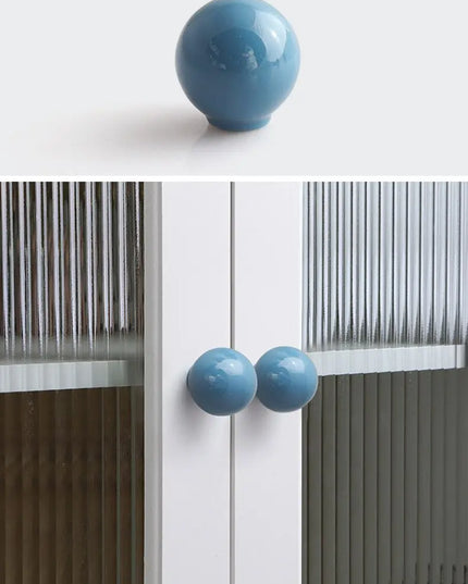 Handles Drawer Cabinet Furniture Kitchen Handles for Cabinet Knob Door Drawer Knob Colour Ceramics Rotundity Single Hole