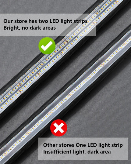Modern LED linear chandelier for dining room office white bar pendant lights kitchen island lighting black minimalist lamp