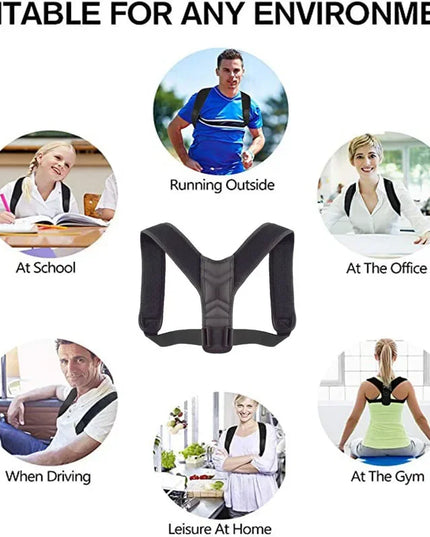Back Posture Corrector Belt Brace Hunchback Corrector Adult Men and Women Sitting Posture Correction Belt Shoulder Straight Back