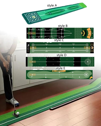 Golf Putting Indoor Golf Hitting Mat Green Mat Golf Practice Training Aid Equipment for Home Outdoor Backyard Golf Practice