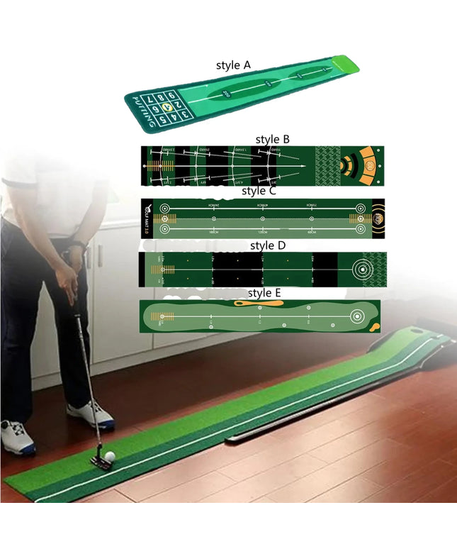 Golf Putting Indoor Golf Hitting Mat Green Mat Golf Practice Training Aid Equipment for Home Outdoor Backyard Golf Practice