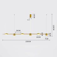 Modern LED Ceiling Chandelier Indoor Lighting Dining Table Chandelier Pendant Hanging Light Living Room Decoration Kitchen Lamp