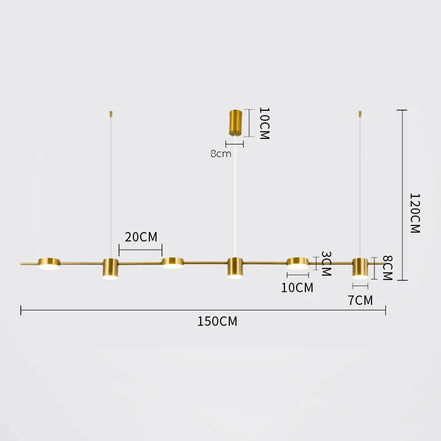 Modern LED Ceiling Chandelier Indoor Lighting Dining Table Chandelier Pendant Hanging Light Living Room Decoration Kitchen Lamp