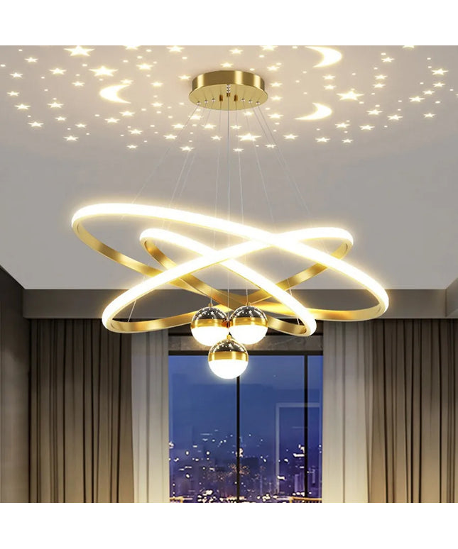 Modern led dining room chandeliers simple ring chandelier living bedroom Lights home indoor lighting decorative Pendant Lamps