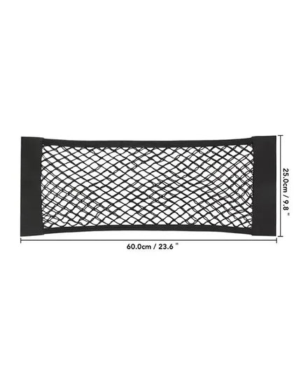 1pc Universal Car Storage Bag Double Mesh Trunk Storage Net Car Built-in Storage Bag with Car Fire Extinguisher Fixed Net