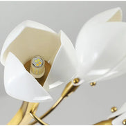 Modern Luxury French Creamy Wind Ceramic Chandelier Living Dining Room Bedroom Led Pendant Lamp Home Decor Hanging Light Fixture