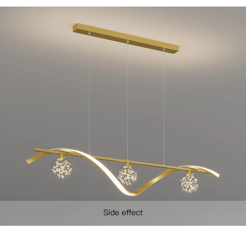 Modern LED Chandelier for Living Room Dining Room Glass Ball Kitchen Lamp Home Decor Lighting Novelty Nordic LED Hanging Lights