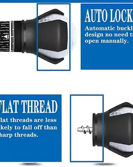 Golf Ball Pick Up Clip Tool Retriever Durable Back And Knee Saver Claw Grabber Screw-On Putter Tool Kit Golfer Grip  Accessories