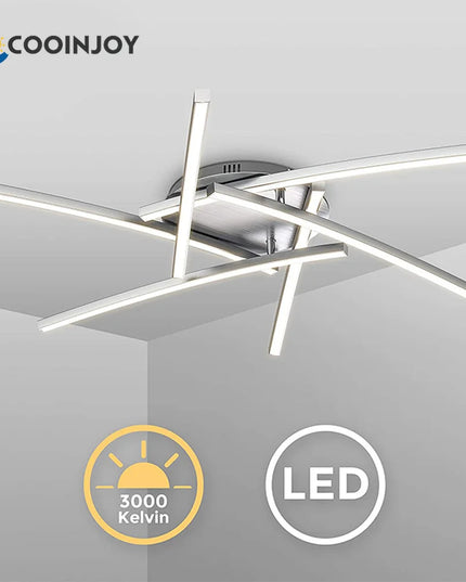 Modern Led Chandeliers Light for Living Dining Room Bedroom Study Room New Matte White Led Chandelier Fixture Ceiling Lamps