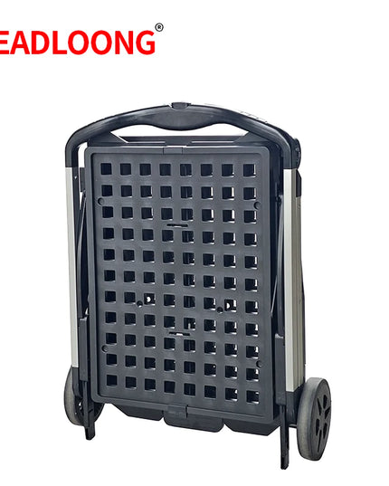 LEADLOONG Wholesale Two Tier Shopping Troller Factory Supermaket Equipment Double Desk Carts for Grocery  Store