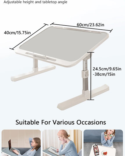Computer Desk Bed Top Desk Adjustable Folding Simple Home Bedroom Sitting Floor Bay Window Laptop Office Small Desk Board