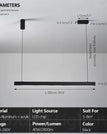 L100cm Black / Dimmable with remote