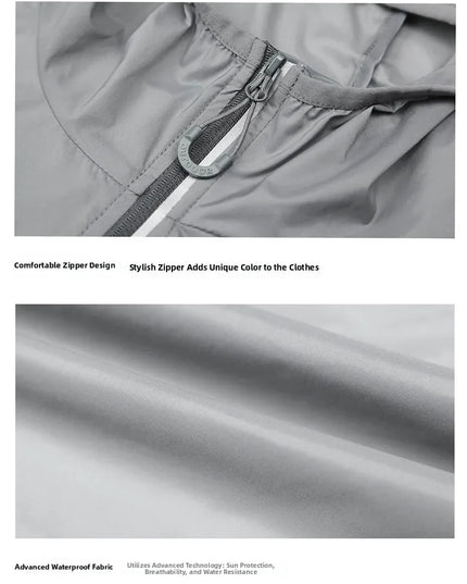 Golf Raincoat Rain Jacket Waterproof Lightweight Quick-Dry UV Sun Protection Breathable Outdoor Sports Men Women Golfing Apparel