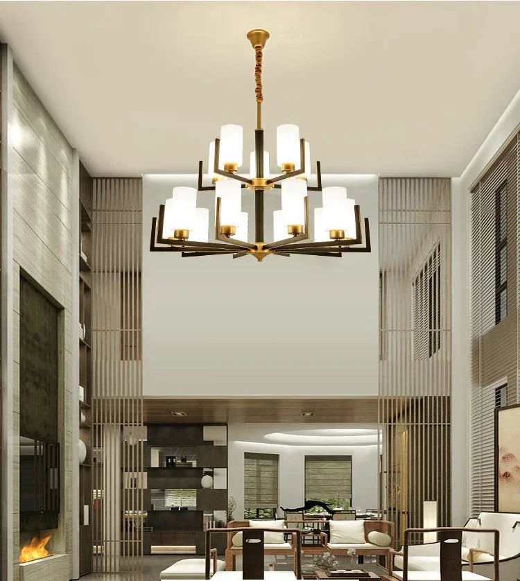 Modern Modern Led Chandelier Nordic Living Room Lamp Retro Simple Dining Room Decoration Iron Art LED Hanging Lamps Pendant Ligh