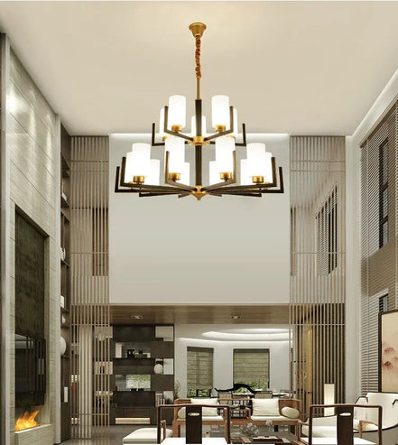 Modern Modern Led Chandelier Nordic Living Room Lamp Retro Simple Dining Room Decoration Iron Art LED Hanging Lamps Pendant Ligh