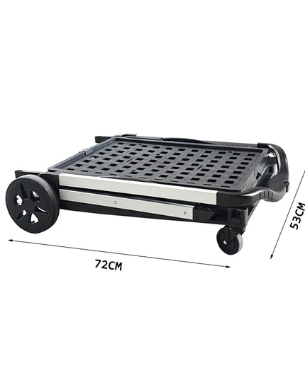 LEADLOONG Wholesale Two Tier Shopping Troller Factory Supermaket Equipment Double Desk Carts for Grocery  Store