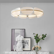 Modern leaf chandelier luxury designer Acrylic ring light Dining Room Home Bedroom Kitchen Hanging Lights Decor sofa living room