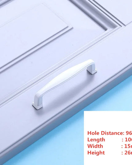 Handles Drawer Cabinet Furniture Kitchen Handles for Cabinet Knob Door Drawer Furniture Kitchen Knob Simplicity Fuji White