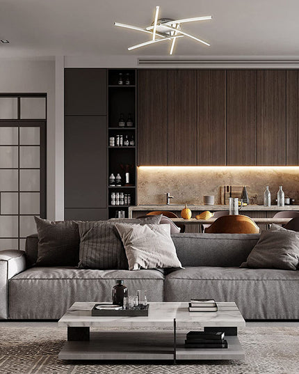Modern Led Chandeliers Light for Living Dining Room Bedroom Study Room New Matte White Led Chandelier Fixture Ceiling Lamps