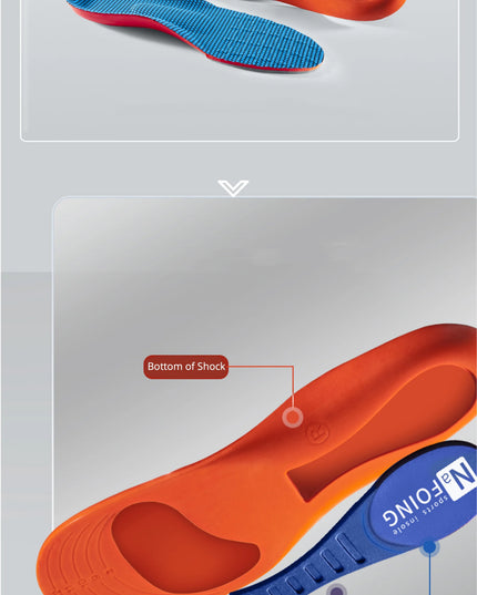 Sport Orthopedic Insoles for Feet Men Women EVA Breathable Shock Absorption Shoes Insole for Running Basketball Sport Care Pads