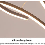 Modern Minimalist Led Chandelier Creative Personality Dining Room Bar Pendant Light Lighting Kitchen Hanging Lamp Lustre Fixture