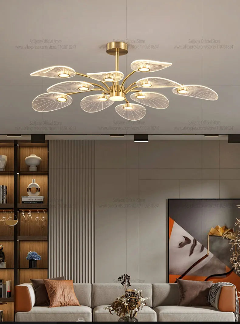 Modern LED Chandelier Suitable For Villa Living Room Ceiling Lights Art Bedrooms Kitchens Home Decoration Lamp Indoor Lighting