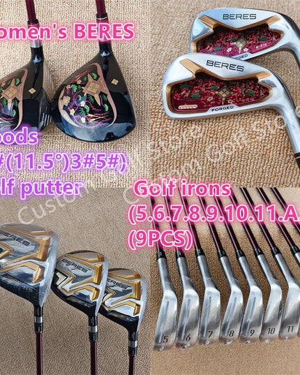 Women's Golf Clubs BERES s08 woods fairway wood iron putting 13PCS L Flex Graphite Shaft 08 Complete Set golf club iron set