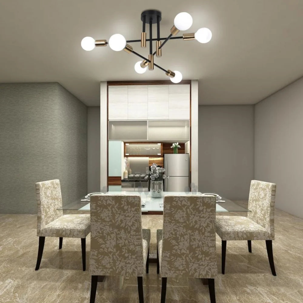 Chandeliers Retro Lighting Fixture Decoration Light Lustre Hanging Lamps Pendant Ceiling Led Chandelier Lamp Dinning Room Luxury