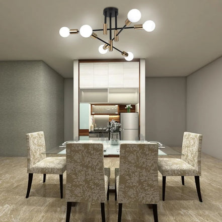 Chandeliers Retro Lighting Fixture Decoration Light Lustre Hanging Lamps Pendant Ceiling Led Chandelier Lamp Dinning Room Luxury