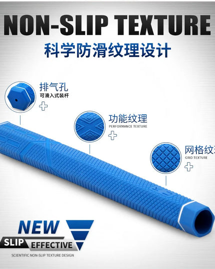 PGM Golf Club Grips Hexagonal Grip Rubber Grip Applicable for Iron and Wooden Golf Clubs Putter Grip Black/Blue