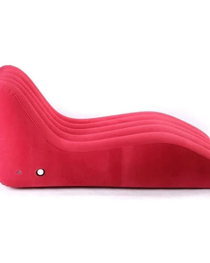 Portable S-shaped Love Position Labor-saving Sitting Inflatable Sofa Bed Yoga Chaise Lounge For Garden Bedroom Folding Furniture