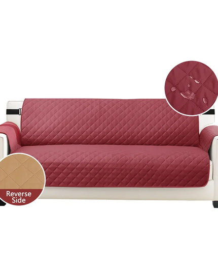 Sofa Covers Waterproof Sofa Slipcovers 1/2/3/4 Seater Non Slip Cover for Kids Pets Washable Sofa Protector with Elastic Strap