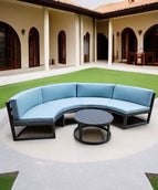 Semi circular sofa