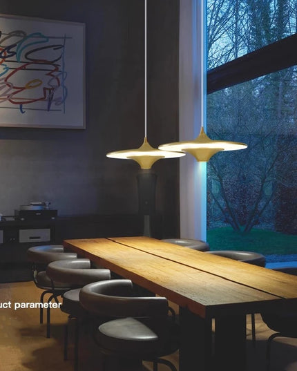 Modern Restaurant LED Chandelier Ceiling Pendant Light Dining Table Hanging Lamp Home Decor 1 Head UFO Indoor Lighting Fixture