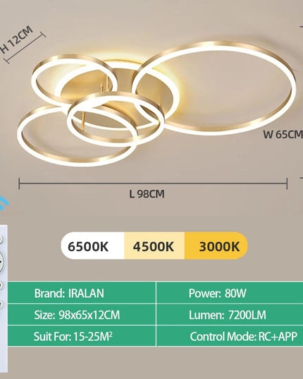 Modern LED Ceiling Chandelier Lighting For Home Living Study Room Bedroom Dimmable Ceiling lamp Indoor Lighting decoration Lamps