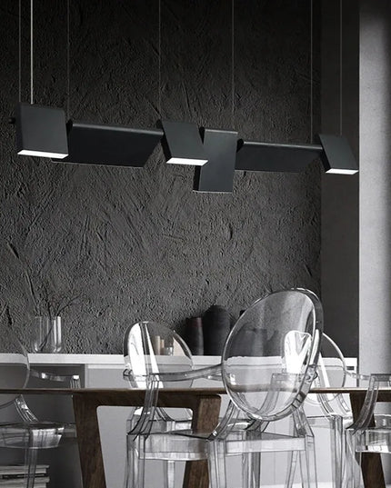 Modern danish Chandelier Design Rotatable Black Led minimalist light Dining Room Decor Led Lamp Bar Loft coffee tables lights