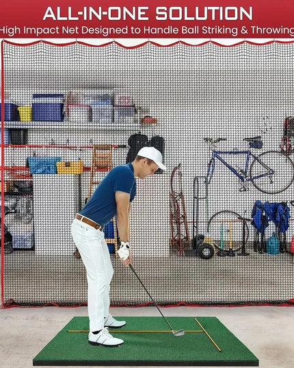 Golf Net、10x10Foot Golf Practice Net and Sports Net、High Impact Golf Hitting Barrier Net、Heavy Duty Golf Ball Net，