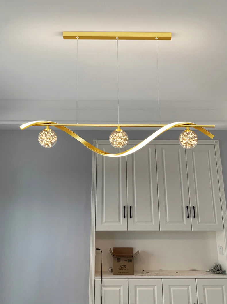 New Modern Led Chandelier For Living Room Dining Room Kitchen Ceiling Pendant Lights Nordic Minimalist Dining Tables Lamps