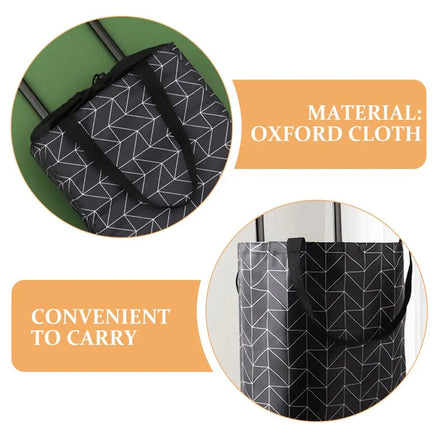 Shopping Cart with Wheels Portable Waterproof Bag Rolling Shopping Bag Trolley Tote Bag Stair Climbing Cart for Traveling Shoppi