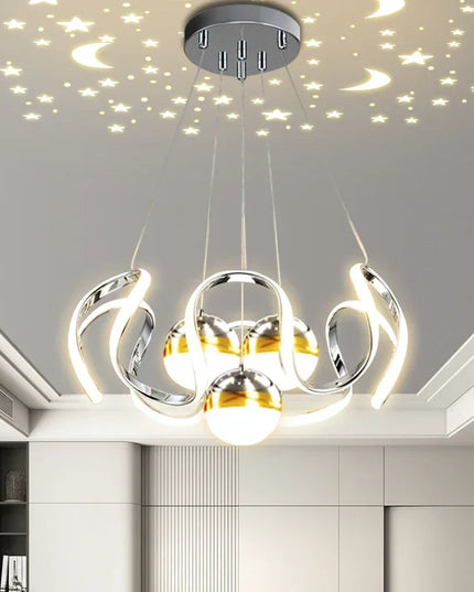 Modern Stylish Lustre LED Chandelier Art Design Pendant Light Living Kitchen Ceiling Lamps Home Room Decoration Lighting Fixture