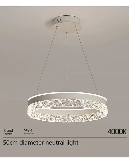 Modern LED Chandelier For Living Room Dining Room Bedroom Study Ring Ceiling Pendant Lamp Lustre Room Decorative Lighting Lamp