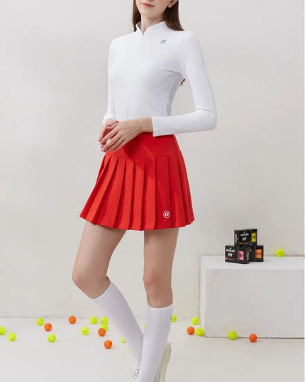 Golfist Golf Women Clothing Autumn Spring Long Sleeve T-shirt Stand Collar Golf Apparel Tennis Athletic Top