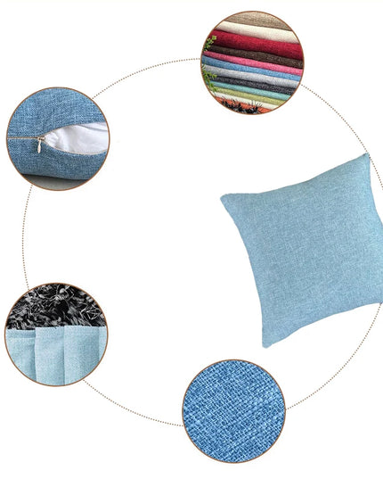 Solid Sofa Cushion Cover 30X50/40X4045X45/40X60/50X50/55X55/60X60 Cozy Linen Home Office Throw Pillow Cover Case