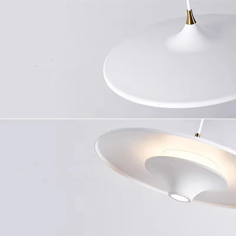 Modern Restaurant LED Chandelier Ceiling Pendant Light Dining Table Hanging Lamp Home Decor 1 Head UFO Indoor Lighting Fixture