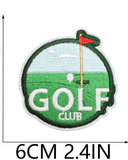 GOLF Emblem Clothing Accessories Badge Sticker Embroidered Embroidery Sticker Iron-on Patches