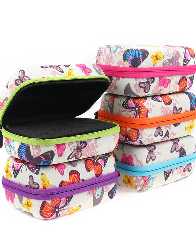 Travel Essentials Oil Storage Bag White Butterfly 15/12 Slots for 5ML 15ml Essential Oil Storage Case 10ml Display Organizadores