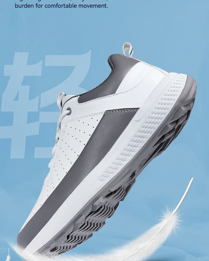 Men's Lightweight Golf Shoes-Breathable Sports Casual Shoes, Lace-Up Design, Non-Slip Rubber Sole-Universal in All Seasons