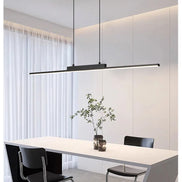 Modern LED Chandelier Featuring Minimalist Linear Panel Design 80/100cm Textured Pendant Light For Dining Rooms Bedrooms  Studie