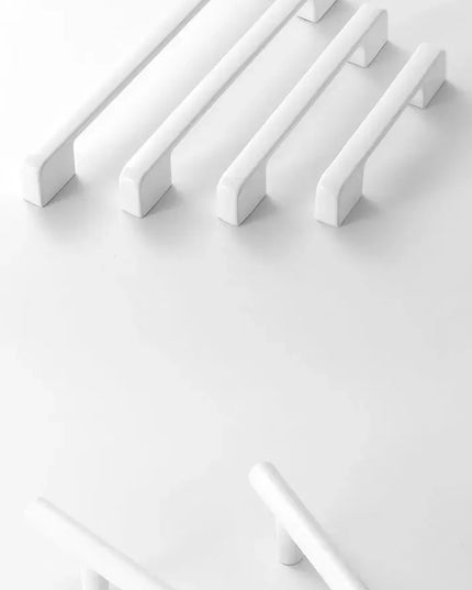 Handles Drawer Cabinet Furniture Kitchen Handles for Cabinet Knob Door Drawer Furniture Kitchen Knob Simplicity Fuji White